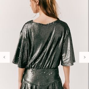 Shimmering Silver Sequin Dress